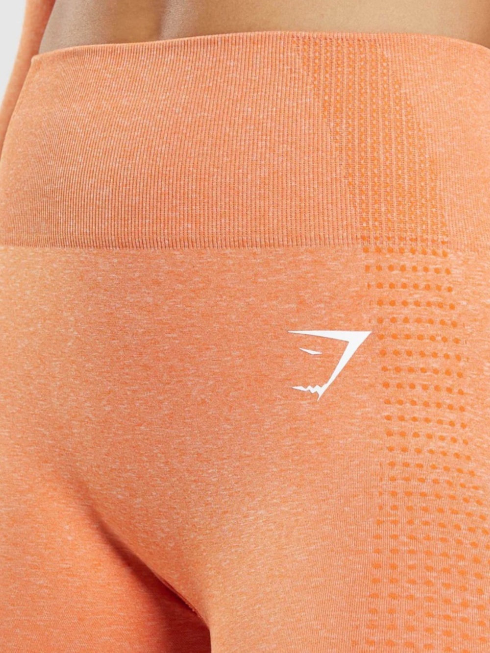 Gymshark Coral Orange Seamless Vital High-Waist Activewear Leggings Size XS/S - Picture 3 of 12